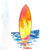 Surf water illustration watercolor.