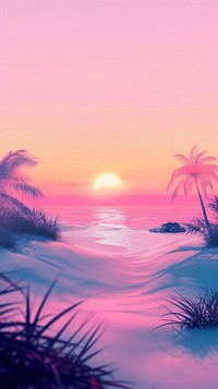 Beach background landscape reflection tropical.