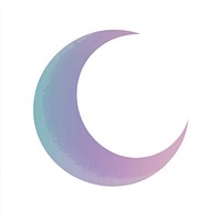 Flat illustration of Ramadan moon crescent colors.