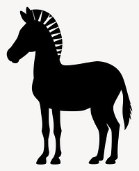 Zebra silhouette animal zebra vector