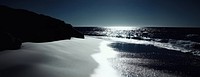 Beach shoreline scenery waters.