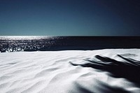 Summer sea beach scenery moonlight landscape.