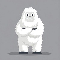 Yeti illustration friendly design.