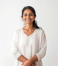 Indian doctor woman portrait clothing smiling.