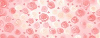 Roses pattern background hearts.