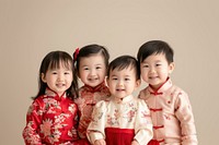 Chinese New Year Festival children clothing traditional.