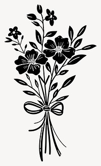 Marigold drawing flowers bouquet vector