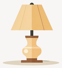 Retro lamp illustration minimalist design vector