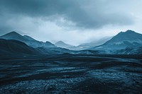 Landscape mountain scenery ground.