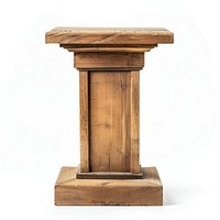 Wood podium furniture decorative letterbox.