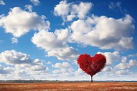 Heart sky landscape romantic.