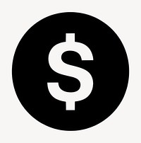 Coin symbol money black  vector