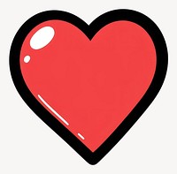 Heart illustration simple bold vector