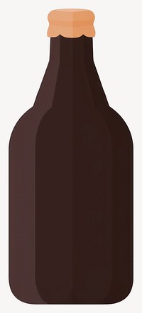 Stout beer illustration beverage bottle  vector