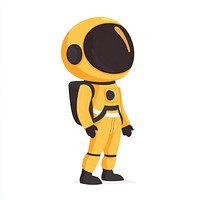 Illustration of robot exploration futuristic astronaut.