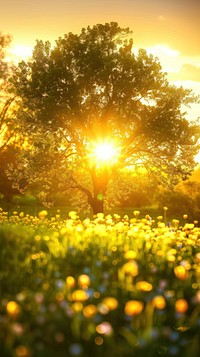 Spring tulips background landscape nature light.