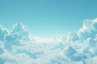 Blue sky with cirrus clouds cloudscape atmosphere outdoors.