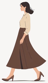 Woman illustration fashion walking  vector