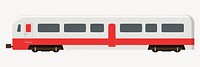 Train transportation illustration minimalist vector