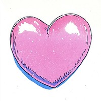 Pink heart illustration symbol romantic.