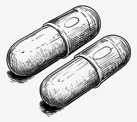 A medicine pill art style pharmaceutical vector