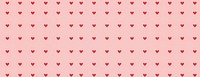 Red hearts on a pink background pattern decoration valentine.