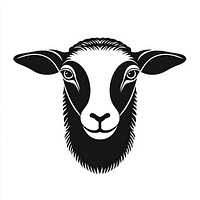 Sheep face linear sheep illustration animal.