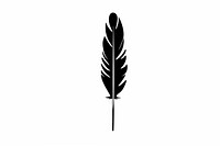 Feather vector silhouette illustration feather.