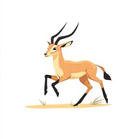 Amber Antelope Running antelope illustration wildlife.