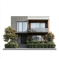 Modern house architecture building windows.