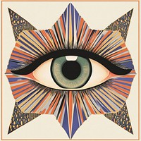 An eye patterns art illustration.