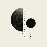 Abstract geometric shapes illustration design black.