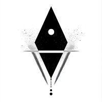 Brutalism kite shapes vector illustration geometric triangle.