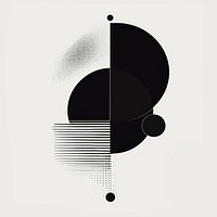 Brutalism circle shapes vector illustration geometric abstract.