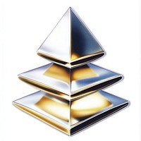 3d pyramid shape icon shapes futuristic geometric.