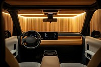 Modern Car interior car automobile lighting.