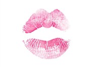 Kiss mark cosmetics print pink.