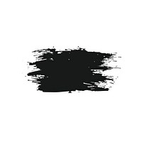 Grunge paint black stripes stroke brush art.