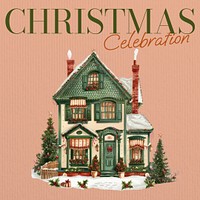 Christmas celebration, holiday greeting card