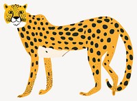 Cheetah wildlife animal mammal  vector