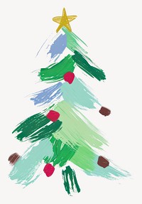 Chistmas tree christmas plant white background  vector