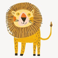 Cute lion animal illustration vector