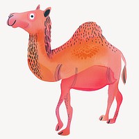 Cute camel animal illustration vector