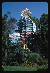 Sea horse statue, Mattapoisett, Massachusetts (1984) photography in high resolution by John Margolies. Original from the Library of Congress. 