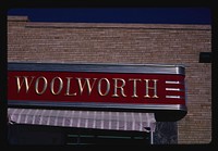 Woolworth&#39;s graphics, Williston, North Dakota (1987) photography in high resolution by John Margolies. Original from the Library of Congress. 