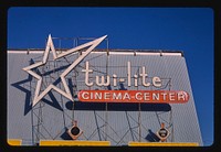 Twin-Lite Cinema Center, Great Falls, Montana (1987) photography in high resolution by John Margolies. Original from the Library of Congress. 