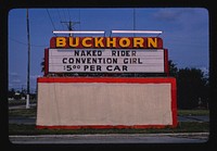 Buckhorn Drive-In, Mission, Texas (1982) photography in high resolution by John Margolies. Original from the Library of Congress. 