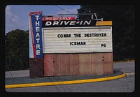 Westerly Drive-In, Westerly, Rhode Island (1984) photography in high resolution by John Margolies. Original from the Library of Congress. 