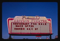 Kand Drive-In, Madras, Oregon (1987) photography in high resolution by John Margolies. Original from the Library of Congress. 