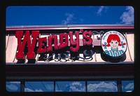 Wendy's sign, Flagstaff, Arizona (2003) photography in high resolution by John Margolies. Original from the Library of Congress. 